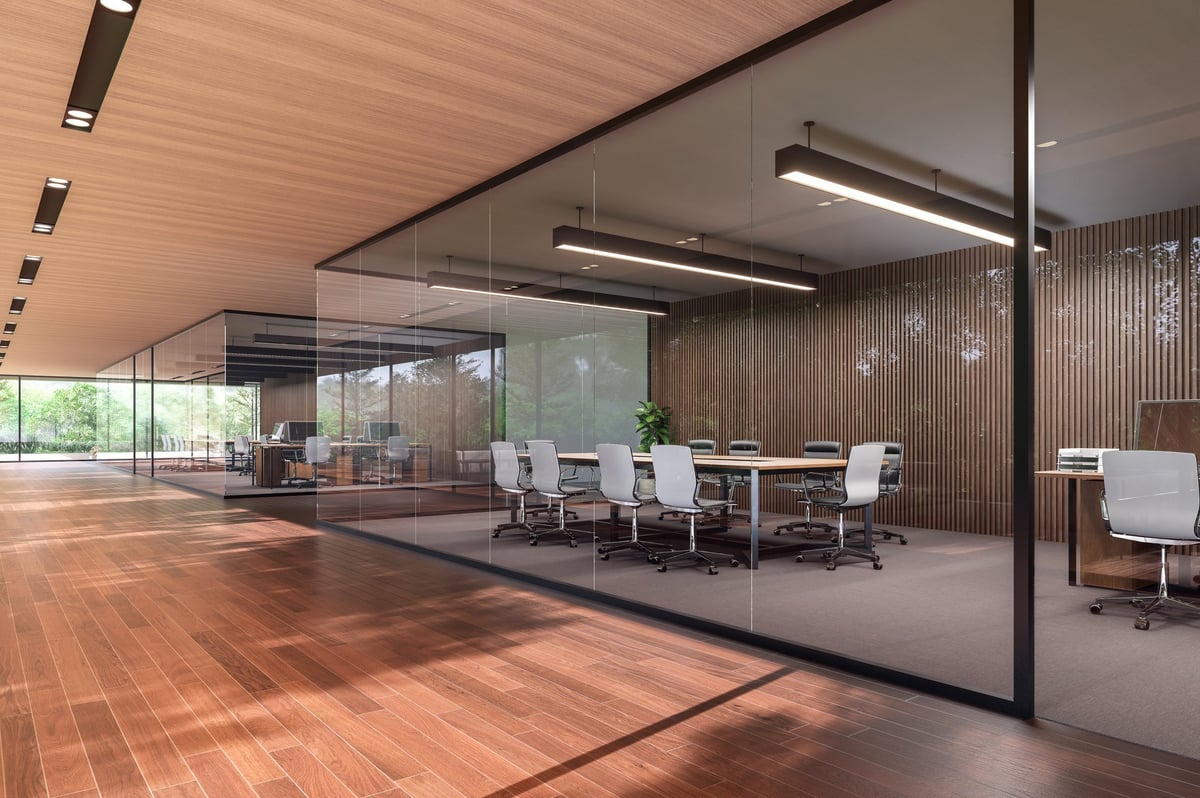 Modern contemporary office corridor