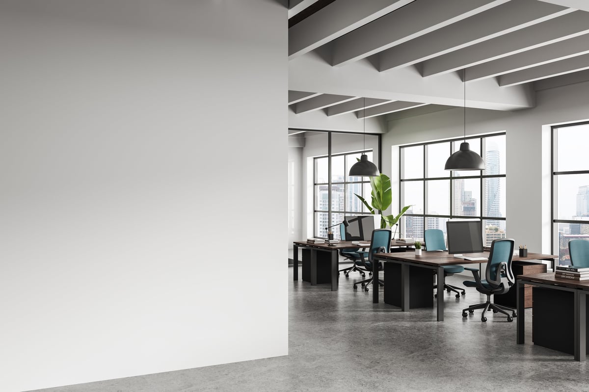 Contemporary office interior for presentations