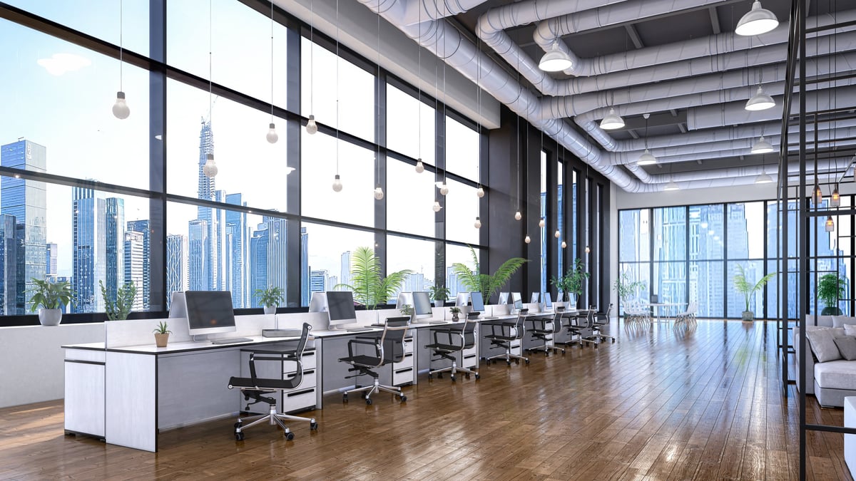 Spacious modern open-plan office
